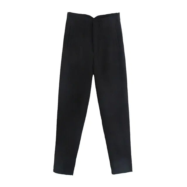 Chic Office Lady Straight Pants