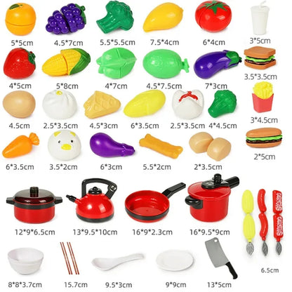 Children Fruits And Cooking Toys Set