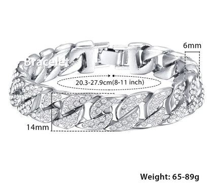 Universal Miami Gold Curb Cuban Bracelet