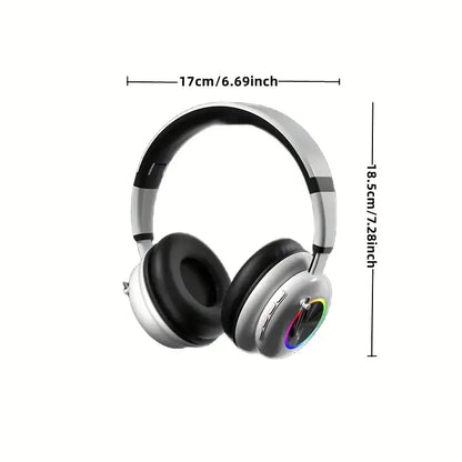 Kids Wireless Earphones with RGB Lighting & Microphone