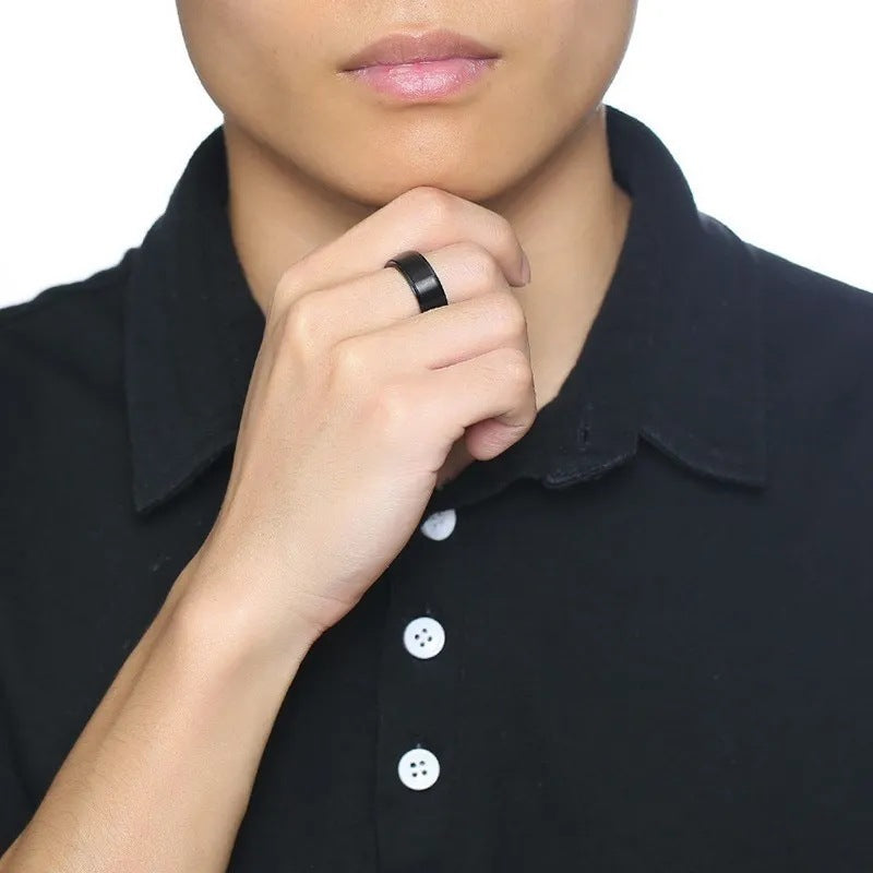 Classic Stainless Steel Spinner Ring for Stress Relief