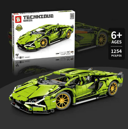 Building Blocks Racing Sports Car Model