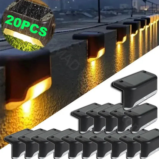 Universal Warm White LED Solar Step Lamp