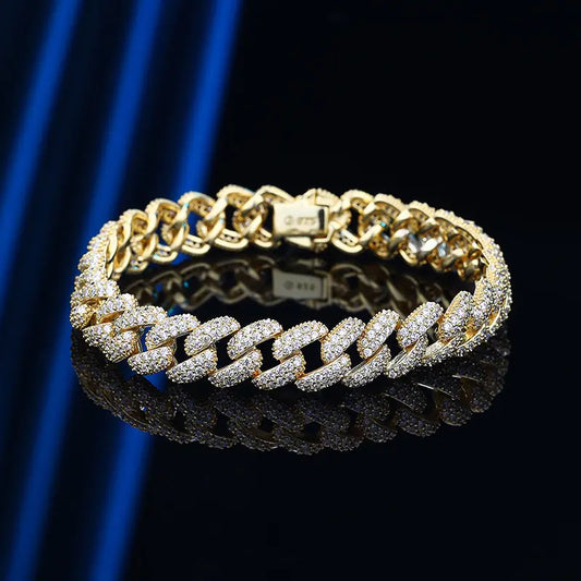 Universal Smyoue 18k Gold Plated Cuban Bracelet