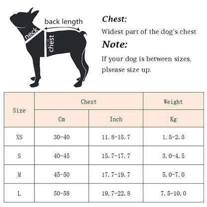 Warm Vest Style Leash for Small to Medium Dogs