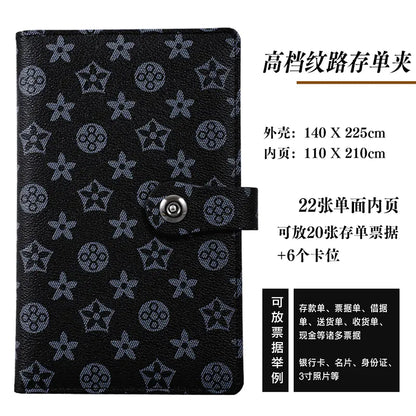 New Leather Textured Bank Document Organizer Wallet