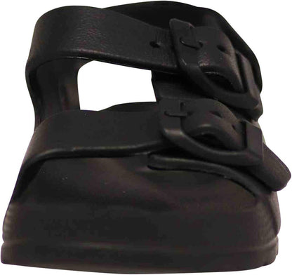 Norty 2-Strap Slide Sandal for Kids - Black Strap