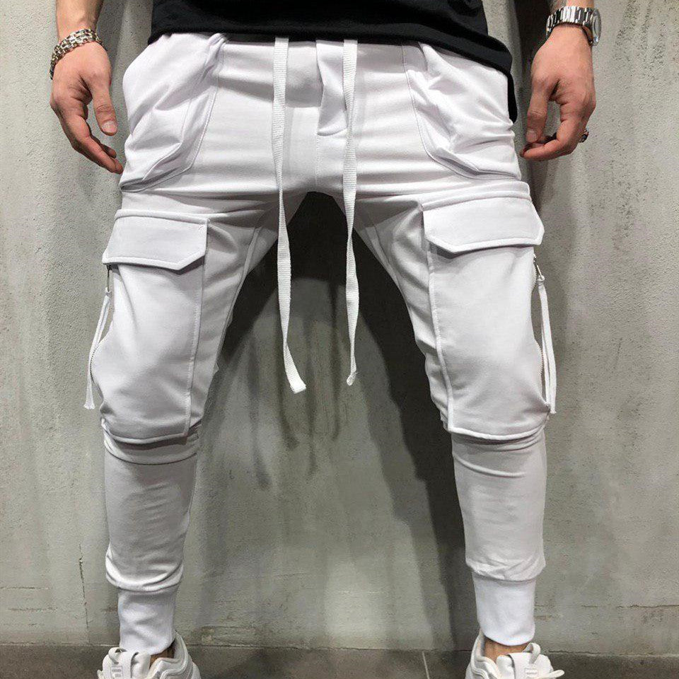 Slim-Fit Track Pants with Zipper Pockets