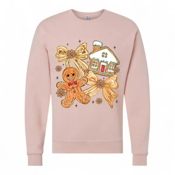 Gingerbread Christmas Crewneck | Cute Holiday Sweatshirt for Women