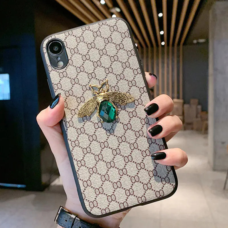 Bee Design Colorful Diamond iPhone Case for Various Models
