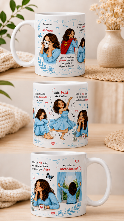 Taza Inspiradora para Mujeres Fuertes – Mug Motivacional y Emotivo para Café | Regalo Especial para Mujer