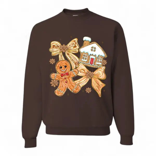 Gingerbread Christmas Crewneck | Cute Holiday Sweatshirt for Women