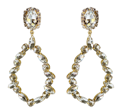 Lizzy Diamond Crystal Chandelier Earrings