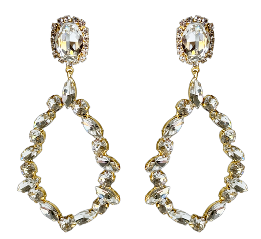 Lizzy Diamond Crystal Chandelier Earrings