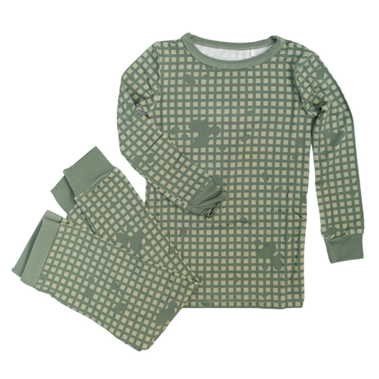 Desert Storm Plaid 2-Piece Set