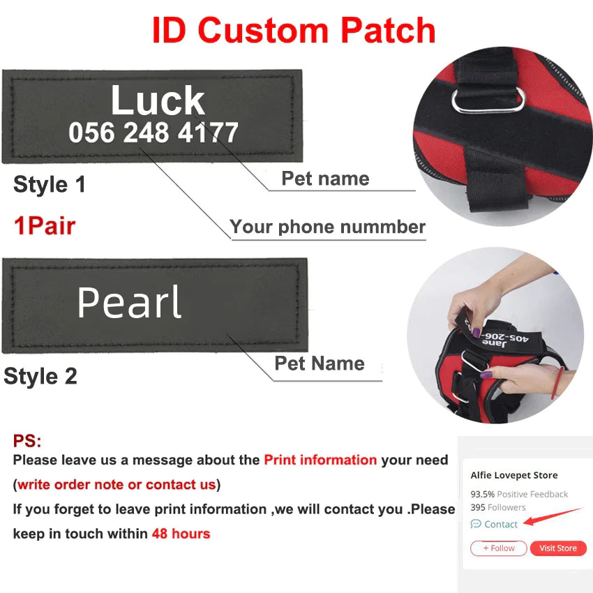 Cross-Border Vest Dog Harness and Leash for Medium Dogs