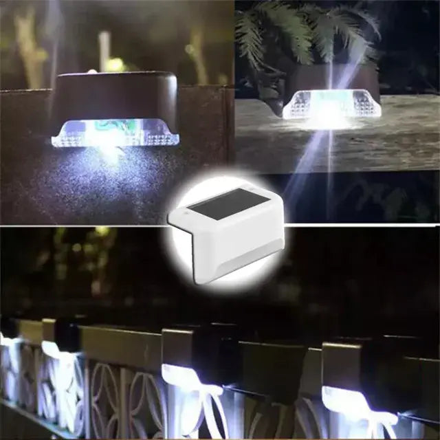 Universal Warm White LED Solar Step Lamp