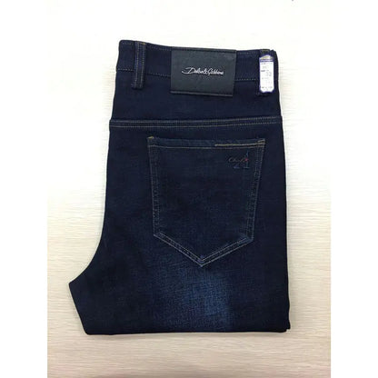 Men's Business Casual Fleece-Lined Slim Jeans