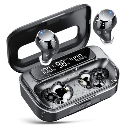 Ear buds Wireless Bluetooth Earbuds Bluetooth 5.3 Headphones with LED Power Display 128H Playtime in-Ear 2024 Earphones IPX7 Waterproof Sport Wireless Earbuds with Noise Cancelling Mic for iOS/Android