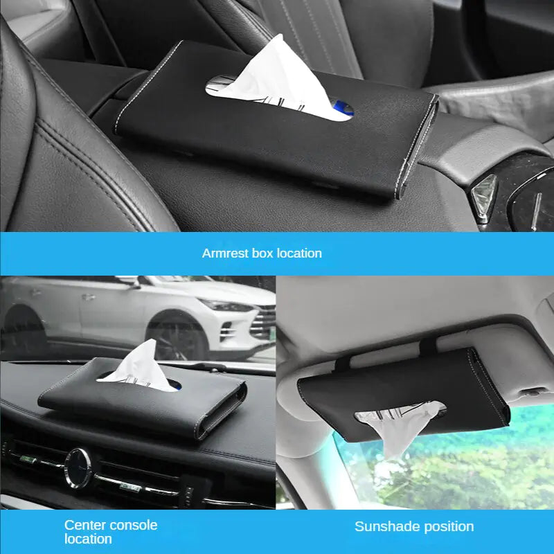 Car Sun Visor Tissue Box Holder for BMW