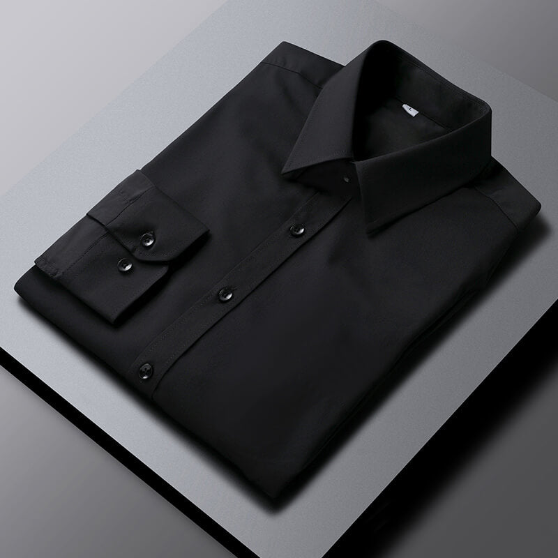 Business Dress Shirts Elegant Spread Collar Cotton Plus Size Men's