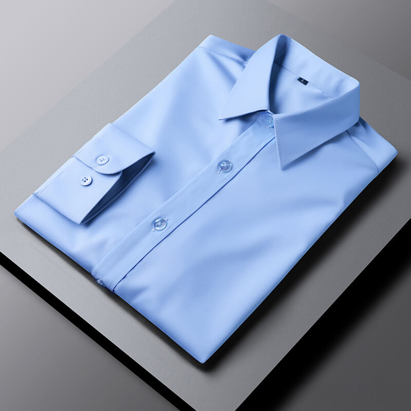 Business Dress Shirts Elegant Spread Collar Cotton Plus Size Men's