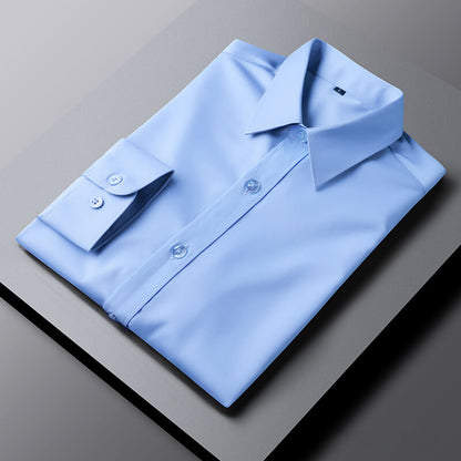 Business Dress Shirts Elegant Spread Collar Cotton Plus Size Men's