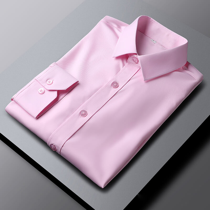 Business Dress Shirts Elegant Spread Collar Cotton Plus Size Men's