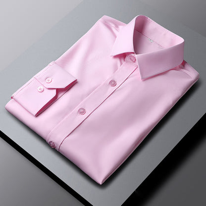 Business Dress Shirts Elegant Spread Collar Cotton Plus Size Men's