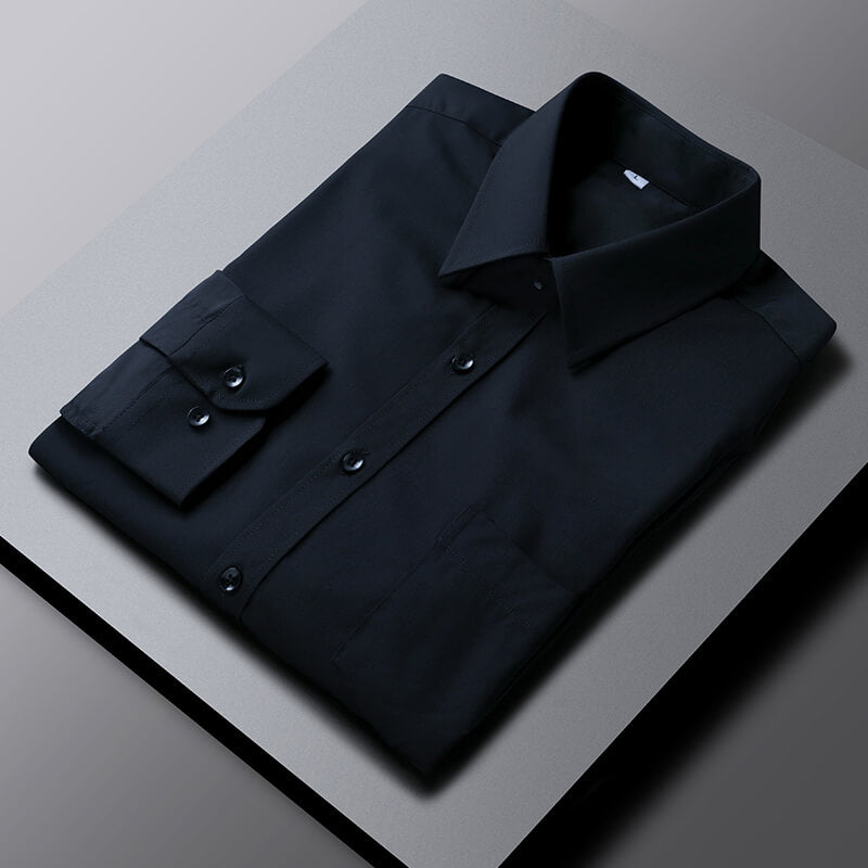 Business Dress Shirts Elegant Spread Collar Cotton Plus Size Men's