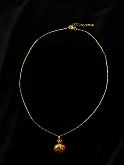 Red Pomegranate Necklace #2