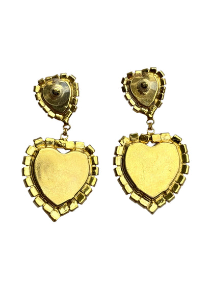 Isabella Pink Heart Earrings