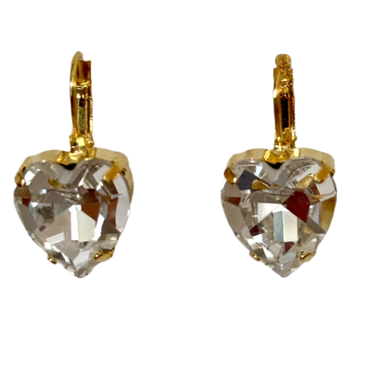 Nora Crystal Heart Earrings