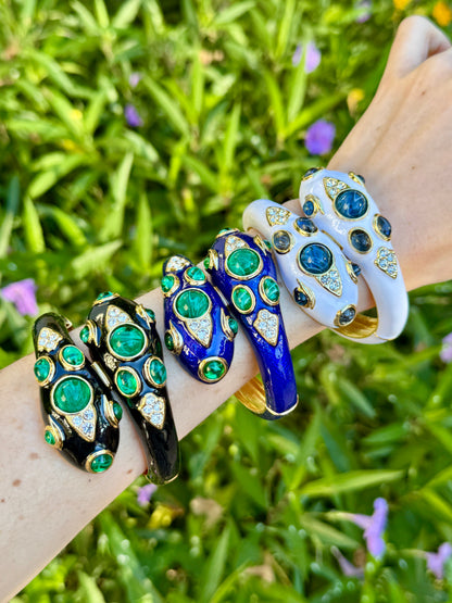 White Double Headed Snake Bracelet