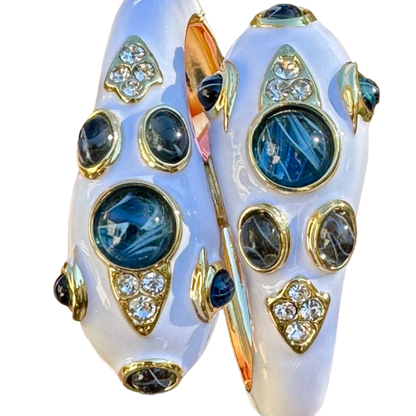 White Double Headed Snake Bracelet