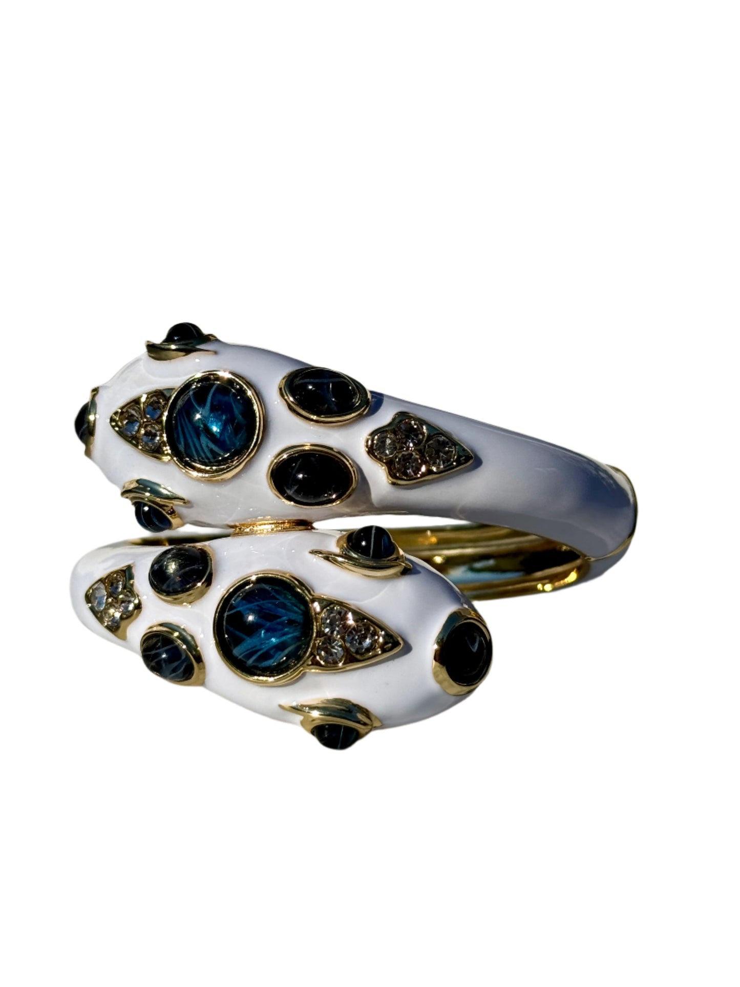 White Double Headed Snake Bracelet