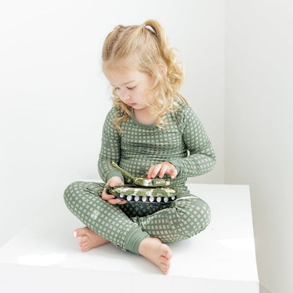 Desert Storm Plaid 2-Piece Set