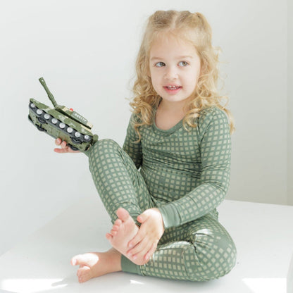 Desert Storm Plaid 2-Piece Set