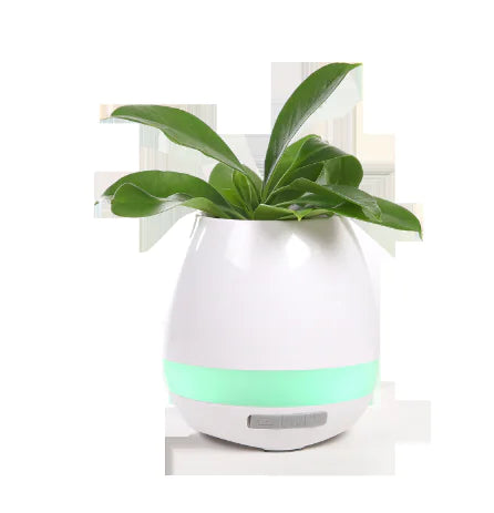 Musical Flower Pot - LED Bluetooth Night Light Speaker