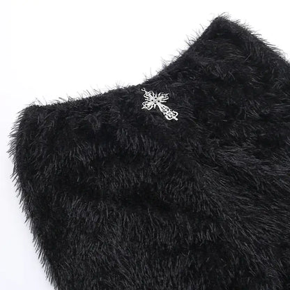 Universal Most Sacred Fuzzy Cross Charm Pants