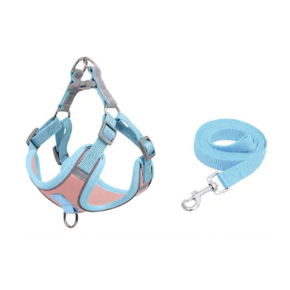 Reflective Anti-Breakaway Vest with Dog Leash for Medium Dogs