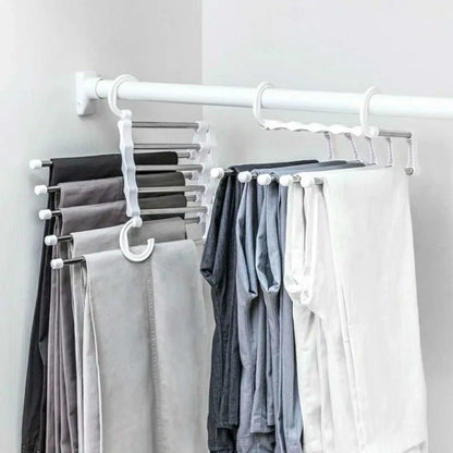 5 Tier Portable Stainless Steel Pants Hanger