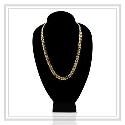 Miami Cuban Link Chain Necklace 14K Gold Premium Plated 10-24 mm Men Jewelry 24 inch
