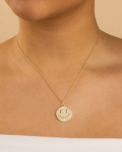 Pave CZ Positivity Pendant