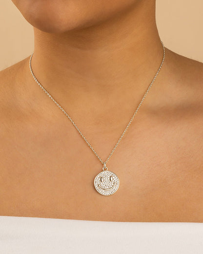 Pave CZ Positivity Pendant