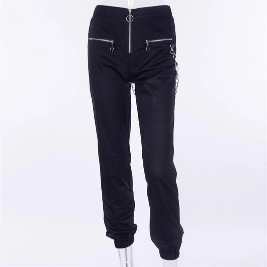 Universal Casual Harem Pants with Chain