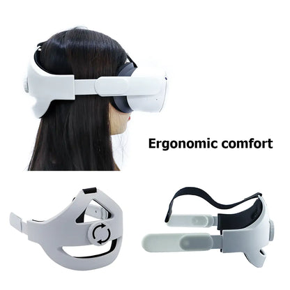Universal Adjustable Head Strap For Oculus Quest 2 Elite Increase Supporting Improve Comfort-Virtual For Oculus Quest 2 VR Accessories