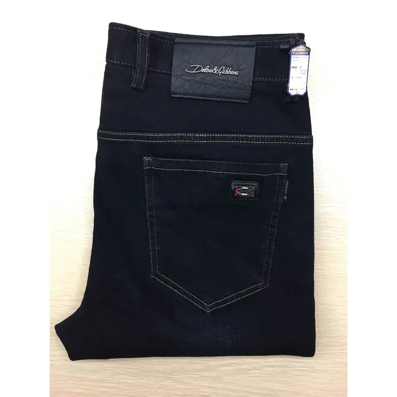 Men's Business Casual Fleece-Lined Slim Jeans