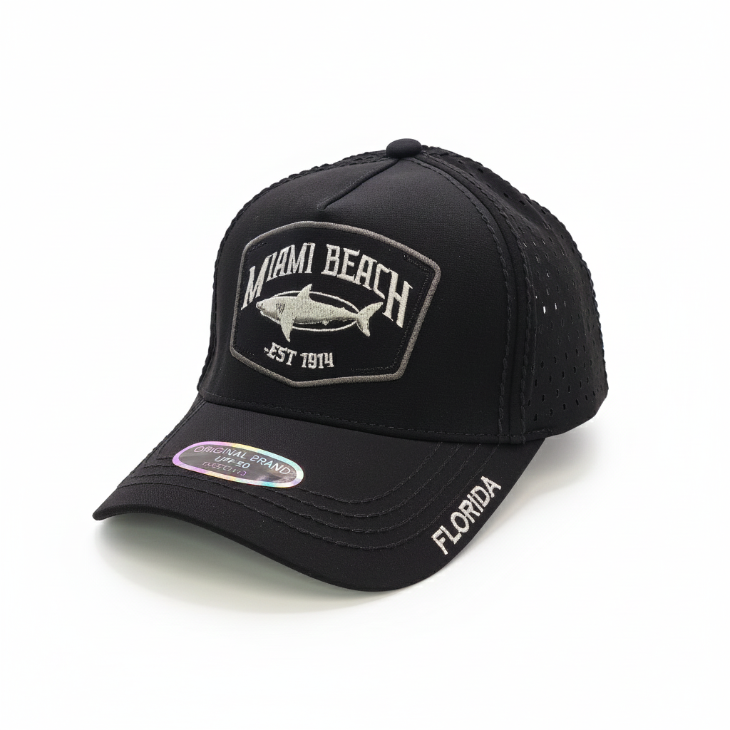Miami Beach Shark Hat – Premium A-Frame