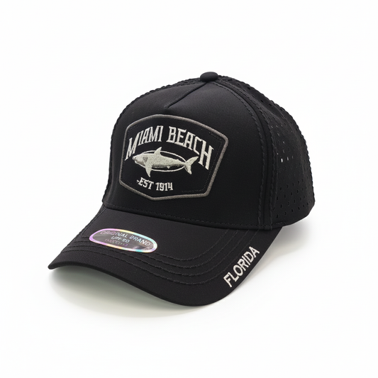 Miami Beach Shark Hat – Premium A-Frame